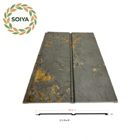 3Good Quality Modern Waterproof Interior Cladding Laminated Fluted Wood WPC Wall Panel for Decoration Material